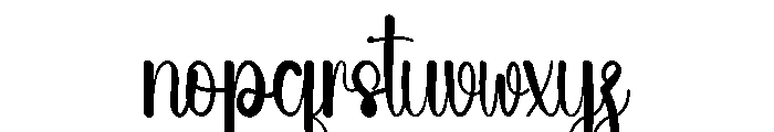 Wedding Alighieri Font LOWERCASE