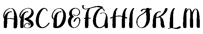Wedding Anatasia Font UPPERCASE