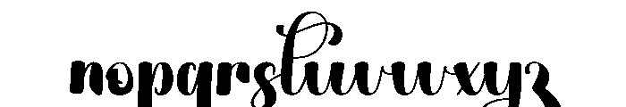 Wedding Anatasia Font LOWERCASE