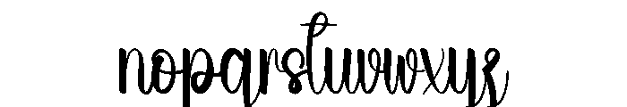 Wedding Audrey Font LOWERCASE
