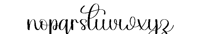 Wedding Aurelia Font LOWERCASE