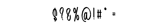 Wedding Authentic Font OTHER CHARS