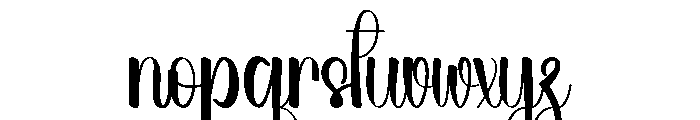 Wedding Banana Font LOWERCASE