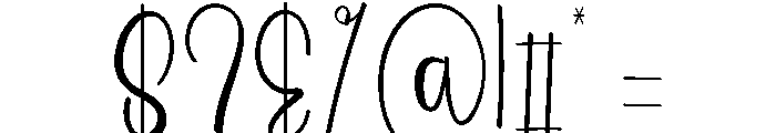 Wedding Band Font OTHER CHARS