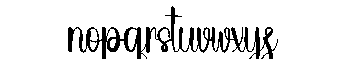 Wedding Band Font LOWERCASE