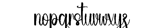 Wedding Beach Font LOWERCASE