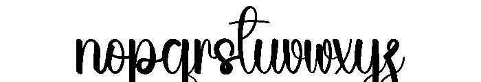 Wedding Bigday Font LOWERCASE