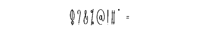 Wedding Blarney Font OTHER CHARS