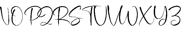 Wedding Bliss Font UPPERCASE