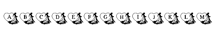 Wedding Bride & Groom Font UPPERCASE