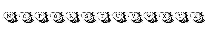 Wedding Bride & Groom Font UPPERCASE