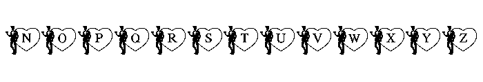 Wedding Bride & Groom Font LOWERCASE
