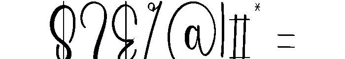 Wedding Briliant Font OTHER CHARS
