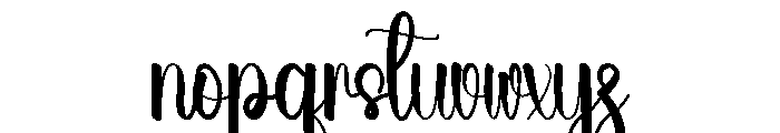 Wedding Briliant Font LOWERCASE