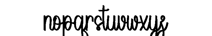 Wedding Briochen Font LOWERCASE