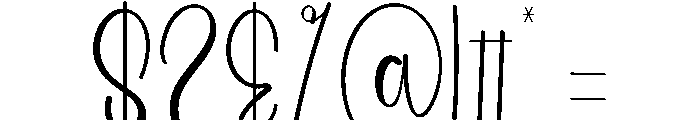 Wedding Britany Font OTHER CHARS