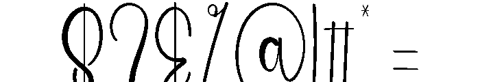 Wedding Burning Font OTHER CHARS