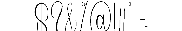 Wedding Calibration Font OTHER CHARS