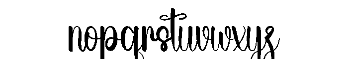 Wedding Cookies Font LOWERCASE