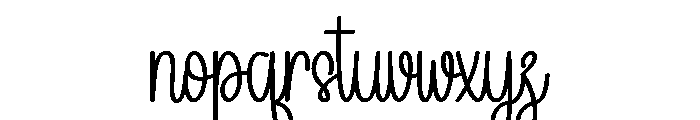 Wedding Cutegirl Font LOWERCASE
