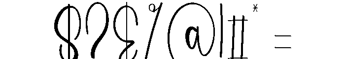 Wedding Days Font OTHER CHARS