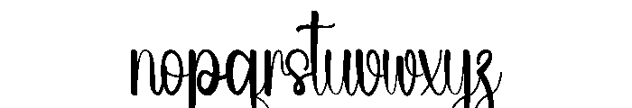 Wedding Detailing Font LOWERCASE