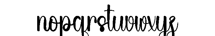 Wedding Digitaling Font LOWERCASE