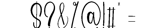 Wedding Encanting Font OTHER CHARS
