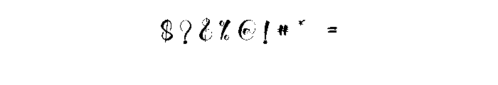 Wedding Enchanting1 Font OTHER CHARS