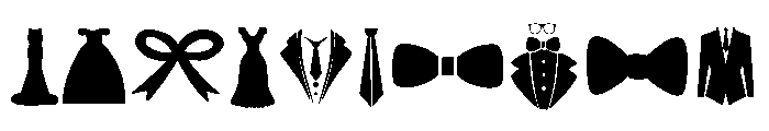 Wedding Fashion Icons Font OTHER CHARS