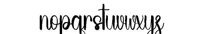 Wedding Grumble Font LOWERCASE
