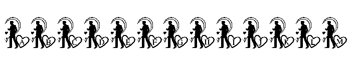 Wedding Heart Monogram FONT