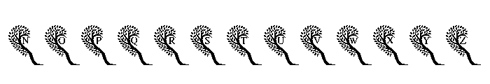 Wedding Heart Tree Font UPPERCASE