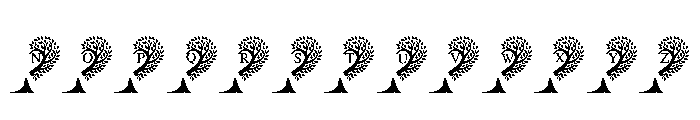 Wedding Heart Tree Font LOWERCASE