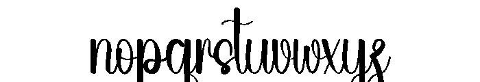 Wedding Highway Font LOWERCASE