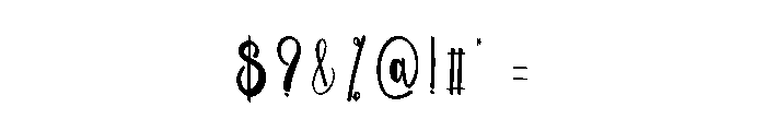 Wedding Honey Font OTHER CHARS
