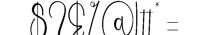 Wedding Honeylace Font OTHER CHARS