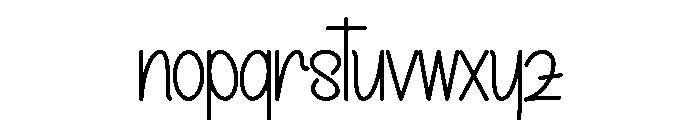Wedding Honeymoon Font LOWERCASE