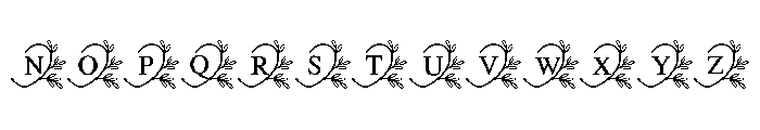 Wedding Infinity Heart Font LOWERCASE
