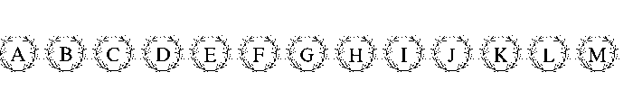 Wedding Leaf Font UPPERCASE