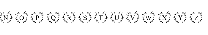 Wedding Leaf Font UPPERCASE