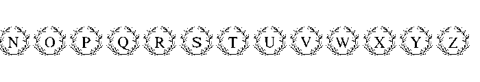 Wedding Leaf Font LOWERCASE