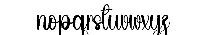 Wedding Legendary Font LOWERCASE