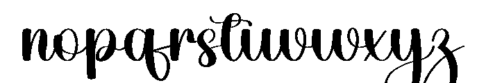Wedding Magnolia Font LOWERCASE