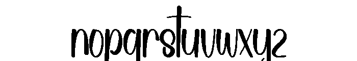 Wedding Melodies Font LOWERCASE