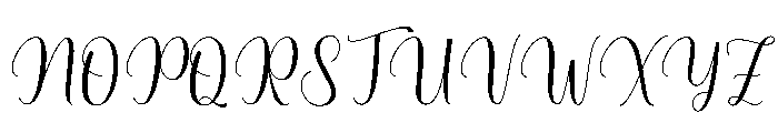 Wedding Natalia Font UPPERCASE