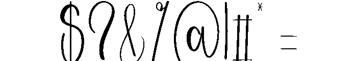 Wedding North Font OTHER CHARS