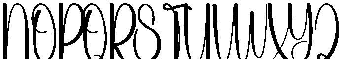 Wedding Outside Font UPPERCASE