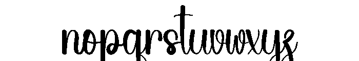 Wedding Outside Font LOWERCASE