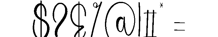 Wedding Parade Font OTHER CHARS